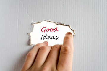 Good ideas text concept