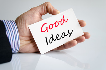Good ideas text concept