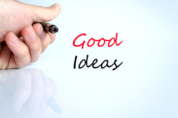 Good ideas text concept