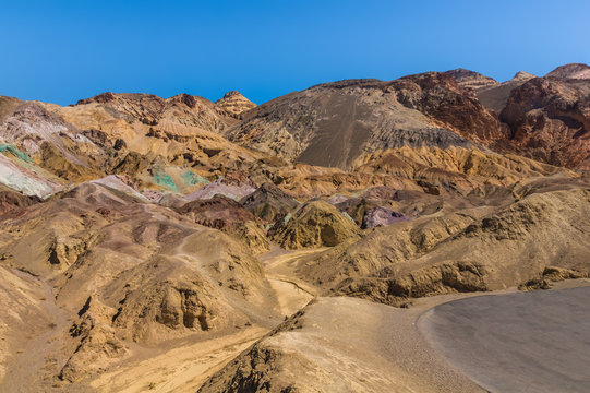 Artists Palette in Death Valley National Park, California - Picture made on a motorcycle road trip through western USA