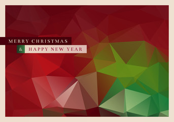Polygon Christmas Greeting Card