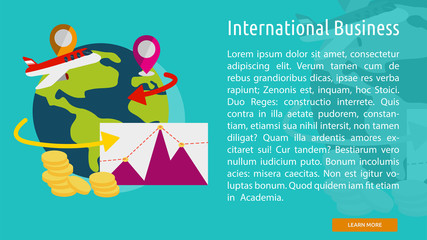 International Business Conceptual Banner