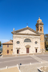 Montalcino, Italy. The church of Santa Maria del Soccorso, XVII - XIX centuries.
