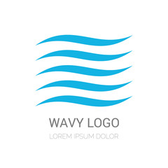 Creative wave vector logo design. Vector sign. Character logotype symbols. Logo icon design