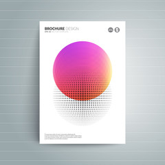 Abstract circle with layers multiply. Cover design for brochure,booklet,flyer etc. A4 format template. Eps10 Vector illustration.