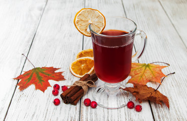 hot mulled wine