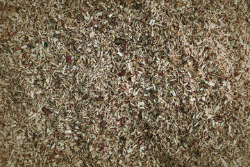 Fototapeta premium brown wood chips as background