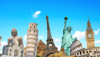 Famous landmarks of the world