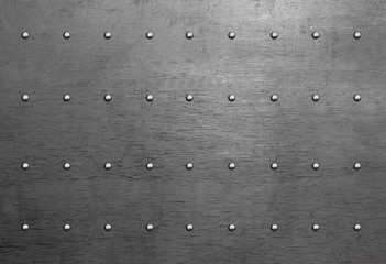 Metal texture with rivets