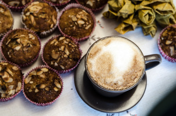 Cupcake and coffee