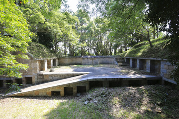 愛媛県今治市　小島　南部砲台　砲座跡