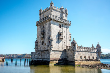Obraz premium Torre de Belem tower in Lisbon, Portugal.