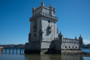 Torre de Belem tower in Lisbon, Portugal.