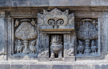 Prambanan stone carving