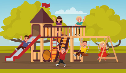 Childrens playground clipart