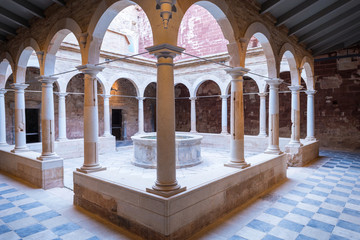 Cloister of the Carthusian monastery Scala Dei, the Cartoixa de Santa Maria d Escaladei, is one of...