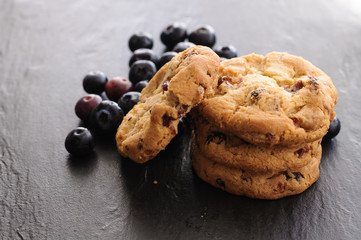 cookies and blueberries