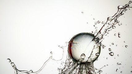 Crystal Ball Water Spalsh - Motion Capture
