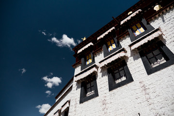 Jokhang Temple Wall Lhasa Tibet