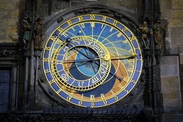 Prague Astronomical Clock in the Old Town