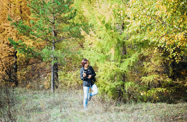 Nature photographer at work