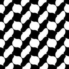 Vector modern abstract geometry tiles pattern. black and white seamless geometric background . subtle pillow and bed sheet design. creative art deco. hipster fashion print