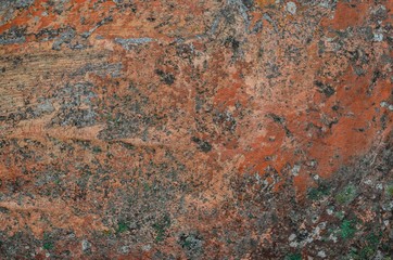 old spotty stained concrete wall texture background. color pattern. orange, red
