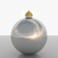 Eine Christbaumkugel