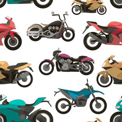 Motorcycle Icons set pattern