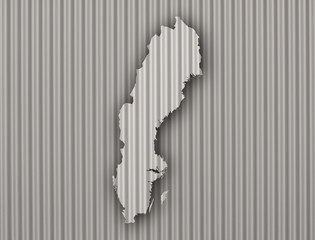 Karte von Schweden
