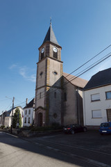 Fototapeta na wymiar Kirche in Silzheim