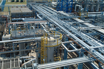 Chemical manufacturing plant construction