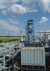 Chemical manufacturing plant construction