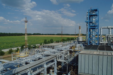 Chemical manufacturing plant construction