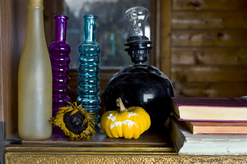 Pumpkin On A Shelf