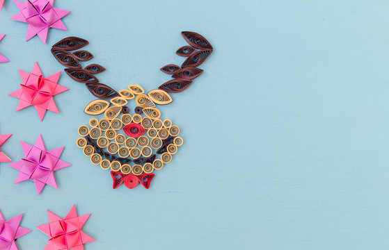 Christmas quiling decoration elements