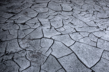 Klimawandel, Hitze, trockener, spröder, gerissener Boden