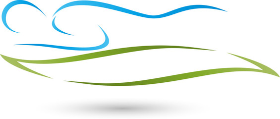 Mensch, Massage, Heilpraktiker, Logo