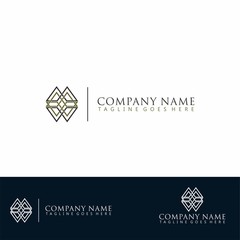Fototapeta premium abstract square circle logo design