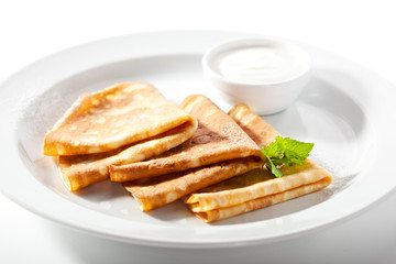 Crepes with Sour Cream