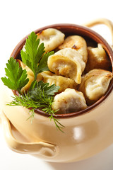 Fried Pork Dumplings Pot