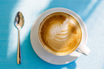 detail of coffee cup