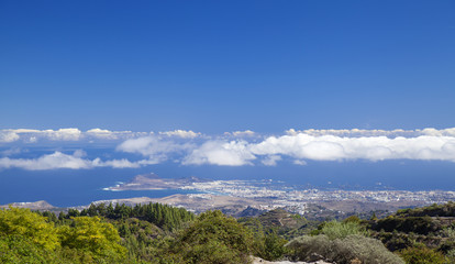 Naklejka premium Gran Canaria, hiking path Cruz de Tejeda - Teror