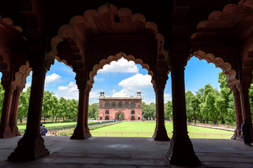 Buildings inside Red-fort Delhi in India