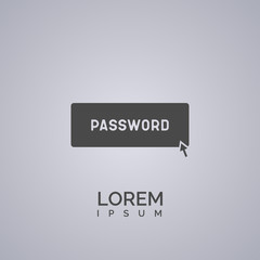 password icon design