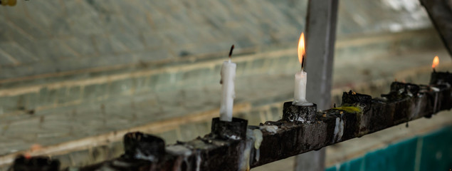 Candles in the temple