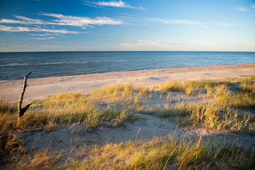 Baltic Sea Coastline-Seaside in Kolka Cape, Gulf of Riga, Latvia. The Baltic Sea is a sea of the Atlantic Ocean, enclosed by Scandinavia, Finland, the Baltic countries, and the North European Plain.