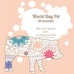World day pet background