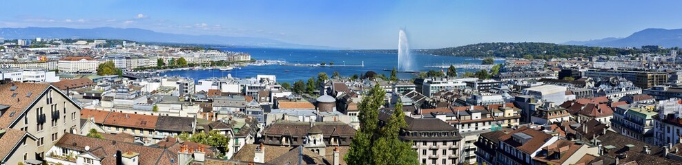 Panoramic view of Geneva, Switzerland