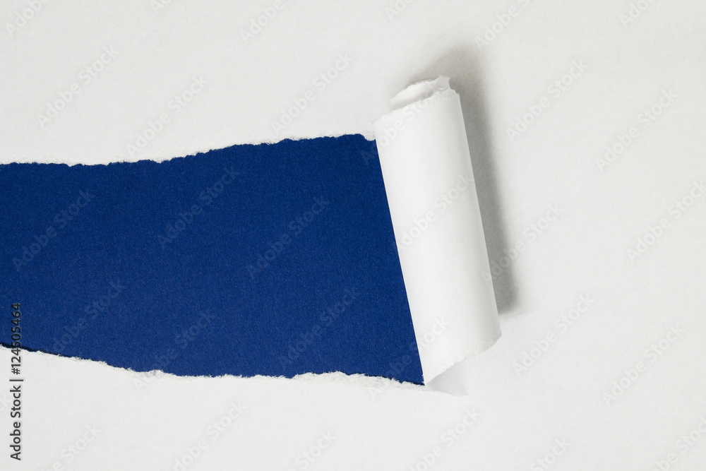 Poster torn blank paper with copy space for text or message